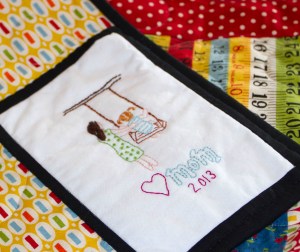 Deb's quilt label www.lifeatthecottage.com