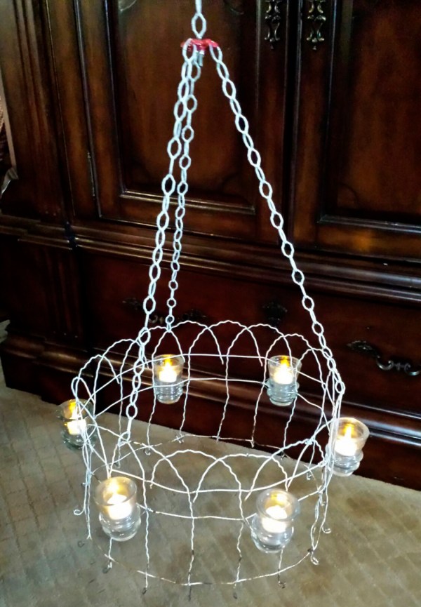Up-cycled garden light www.lifeatthecottage.com