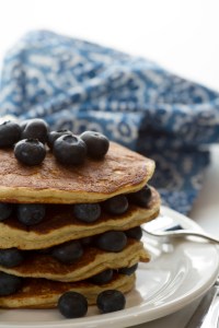 Gluten Free Pancakes With Blue Berries www.lifeatthecottage.com