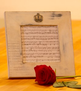 A thrift store frame after a makeover. www.lifeatthecottage.com