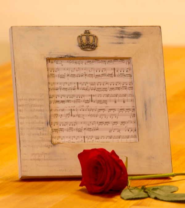 A thrift store frame after a makeover. www.lifeatthecottage.com