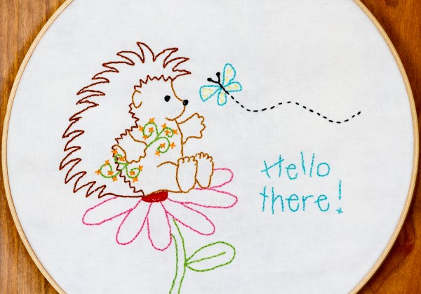 Hedgehog quilt block 2, Hello There www.lifeatthecottage.com