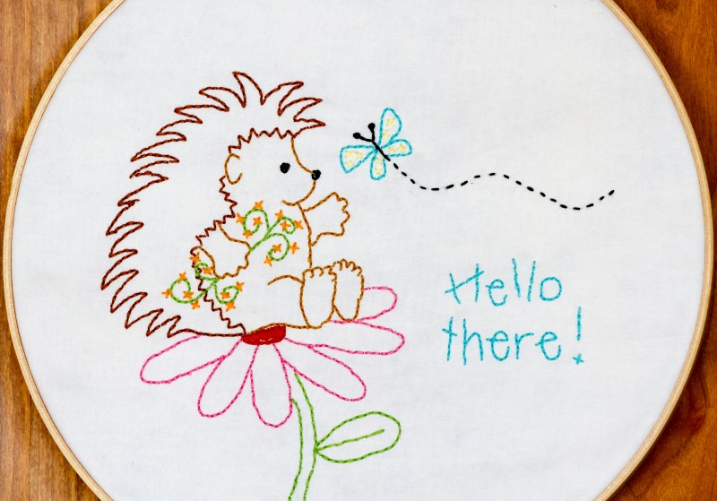 Hedgehog quilt block 2, Hello There www.lifeatthecottage.com