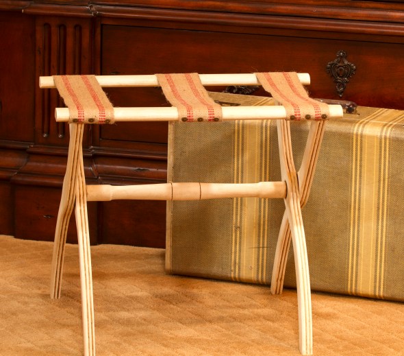 Guest Room Luggage Rack Make-over www.lifeatthecottage.com