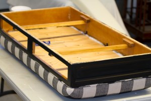 Coffee Table Turned Bench www.lifeatthecottage.com