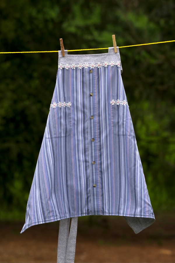 Apron made from shirt